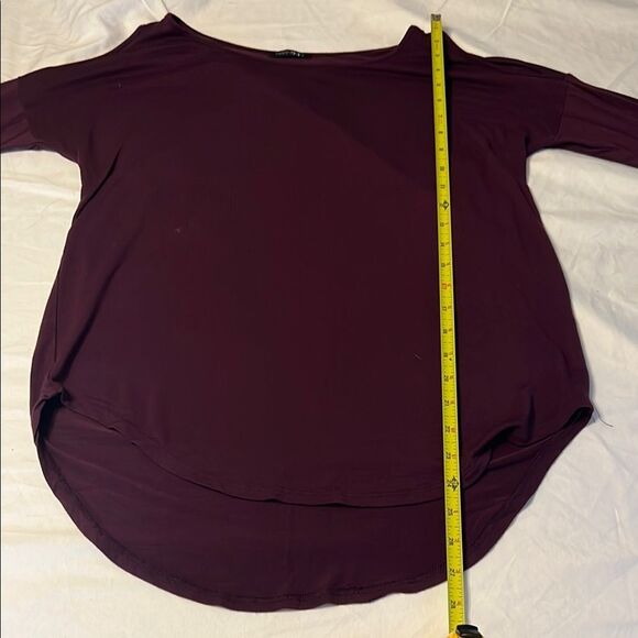 Women's Cold Shoulder Purple Top - Picture 3 of 6